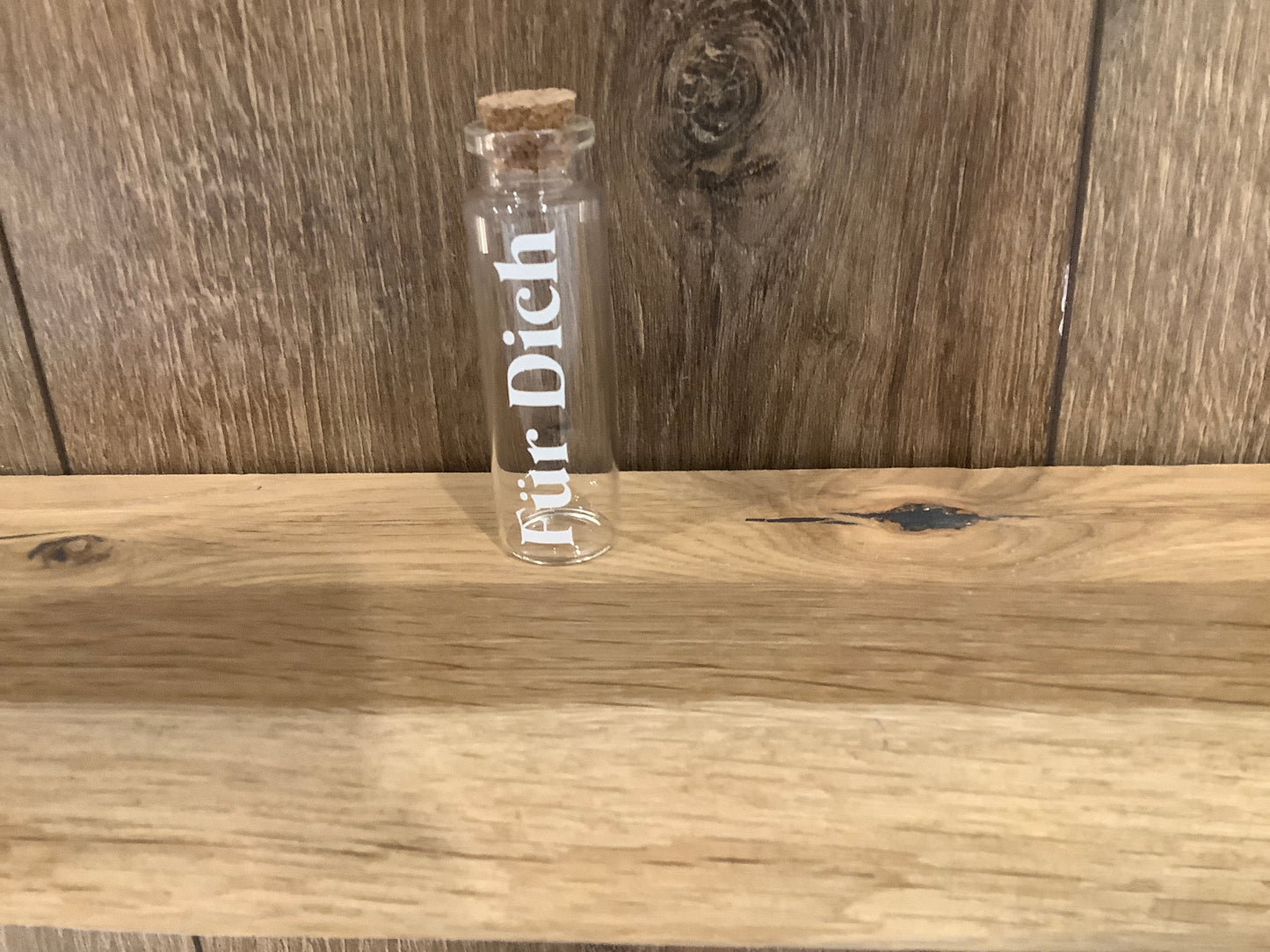 Glasrohr klein beschriftet Neu