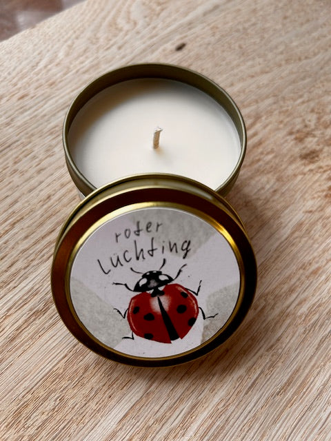 Duftkerze in Dose: „roter Lüchting“