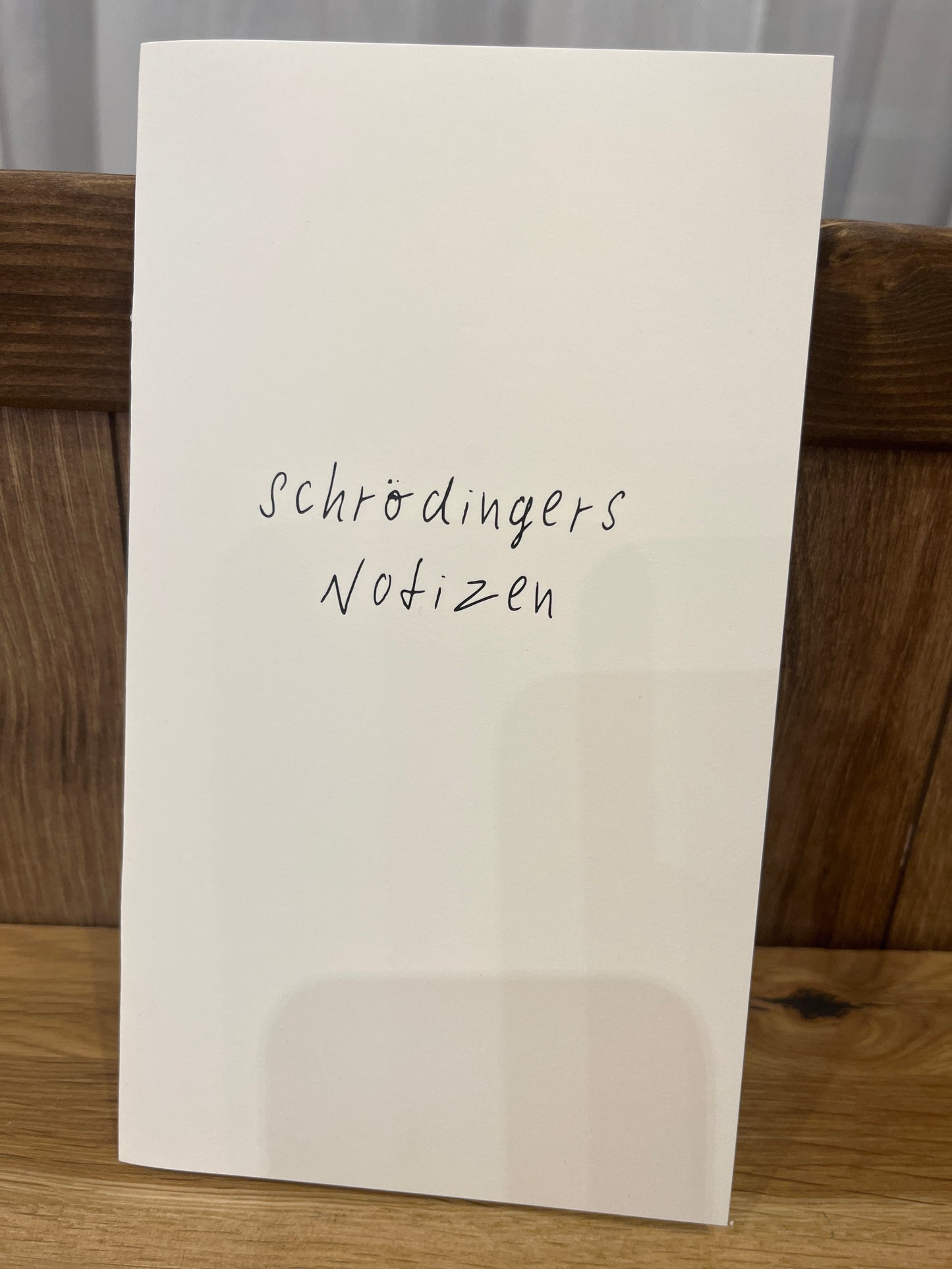 Notizheft »Motiv Schrödingers Notizen«