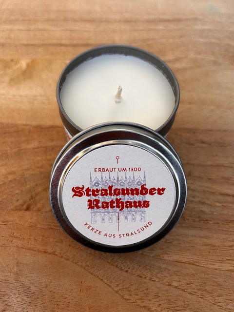 Duftkerze in Dose »Stralsunder Rathaus«