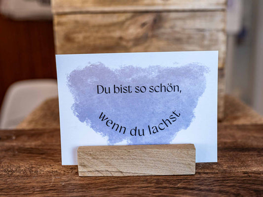 Postkarte »Du bist so schön wenn du lachst«