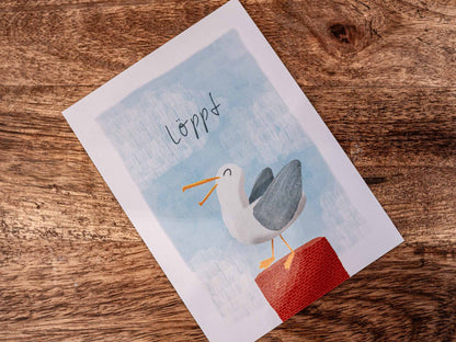 Postkarte »löppt«