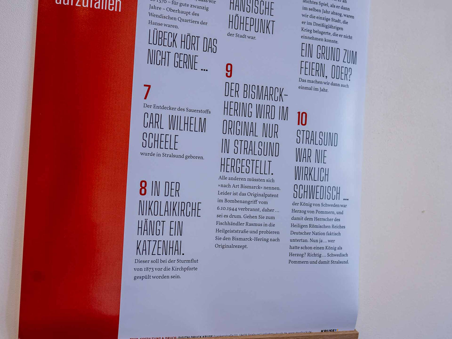 Poster »10 Dinge, die Sie über Stralsund wissen sollten, um nicht (negativ) aufzufallen«