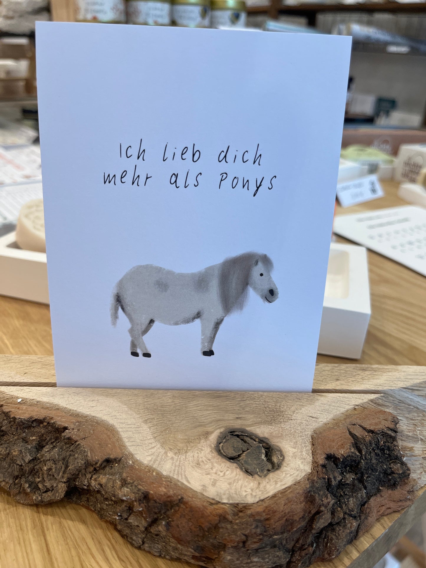 Klappkarte »Ich lieb dich mehr als Ponys«